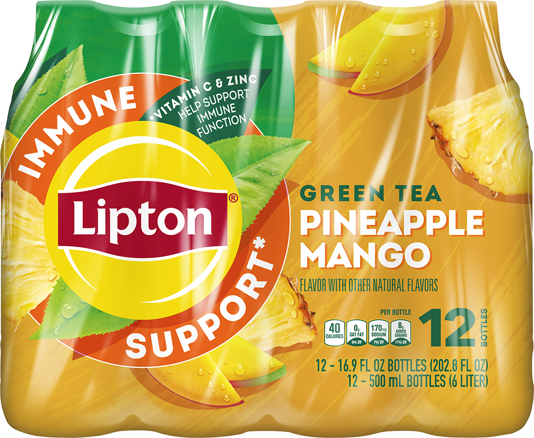 Lipton Green Tea Pineapple Mango Immune Support Ingredients, Nutrition